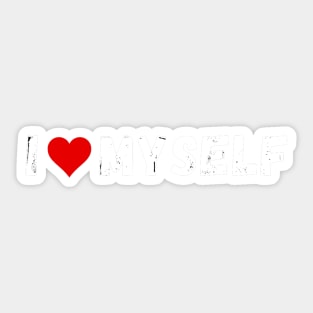 I love myself - I heart myself Sticker